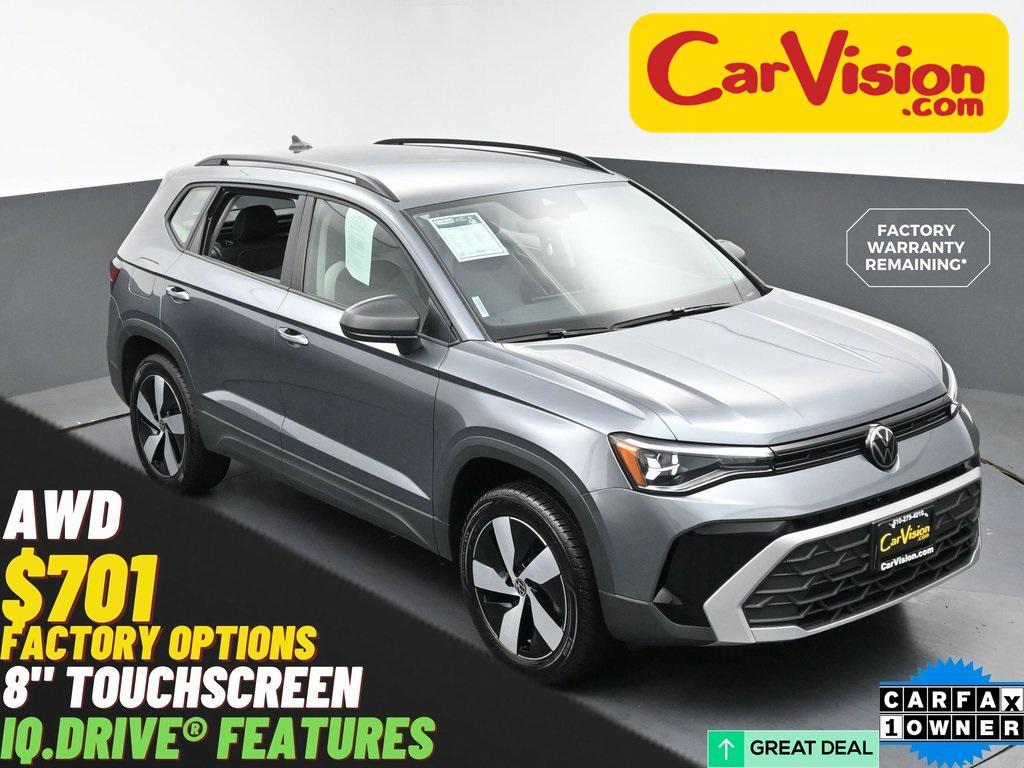 used 2025 Volkswagen Taos car, priced at $21,999
