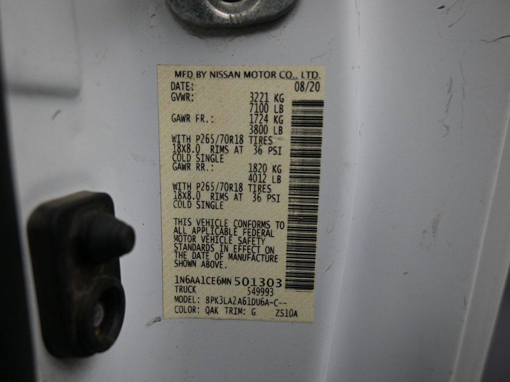 used 2021 Nissan Titan car, priced at $21,999