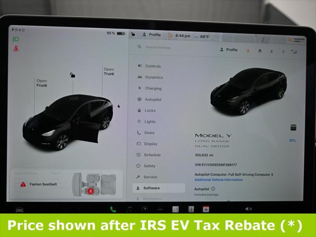 used 2021 Tesla Model Y car, priced at $19,999
