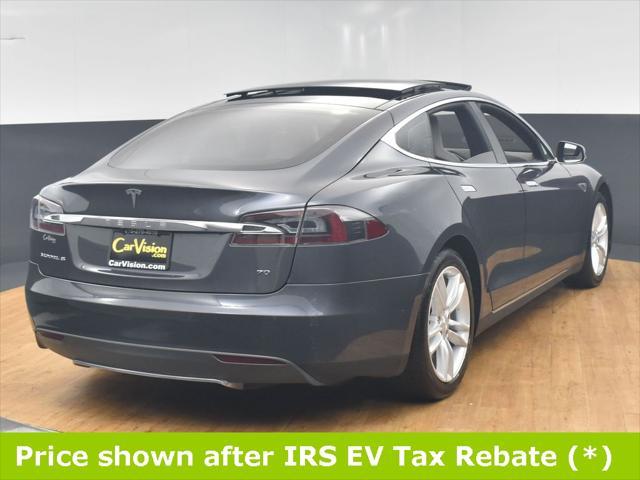 used 2015 Tesla Model S car, priced at $14,499