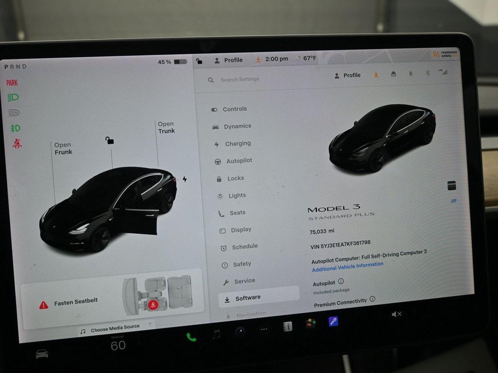 used 2019 Tesla Model 3 car, priced at $17,499