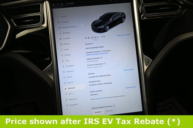 used 2016 Tesla Model S car, priced at $12,999