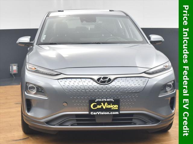 used 2021 Hyundai Kona EV car, priced at $15,999