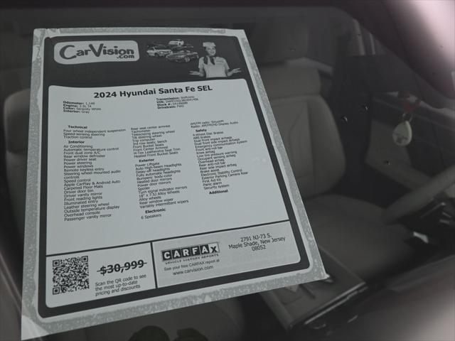 used 2024 Hyundai Santa Fe car, priced at $27,999