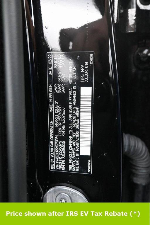 used 2022 Volvo XC40 Recharge Pure Electric car, priced at $19,499