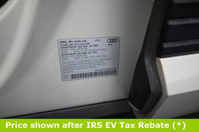 used 2021 Audi e-tron car, priced at $19,999