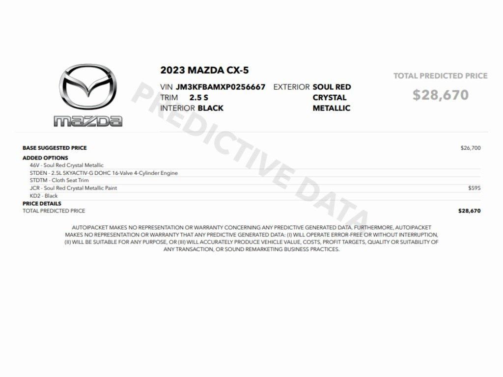 used 2023 Mazda CX-5 car, priced at $20,999