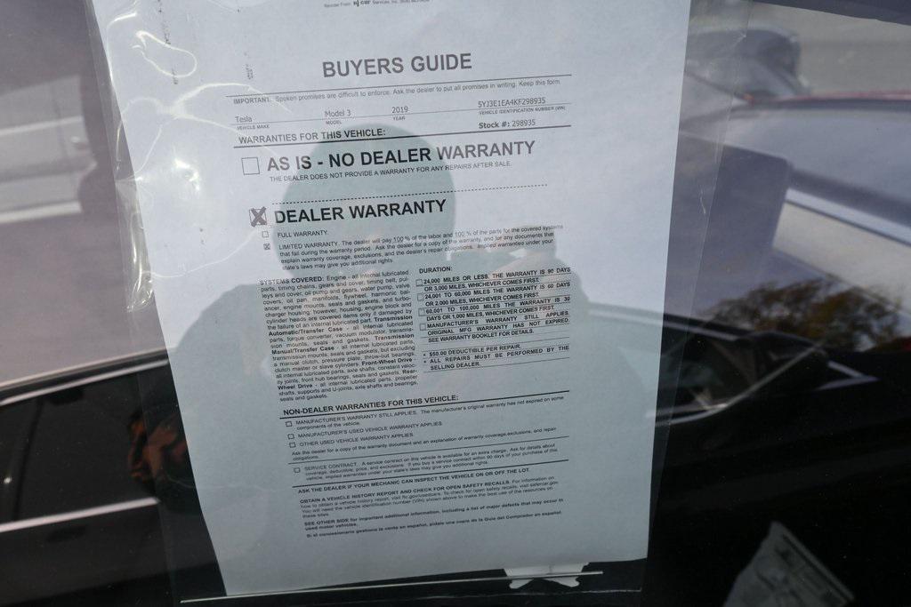 used 2019 Tesla Model 3 car, priced at $15,999