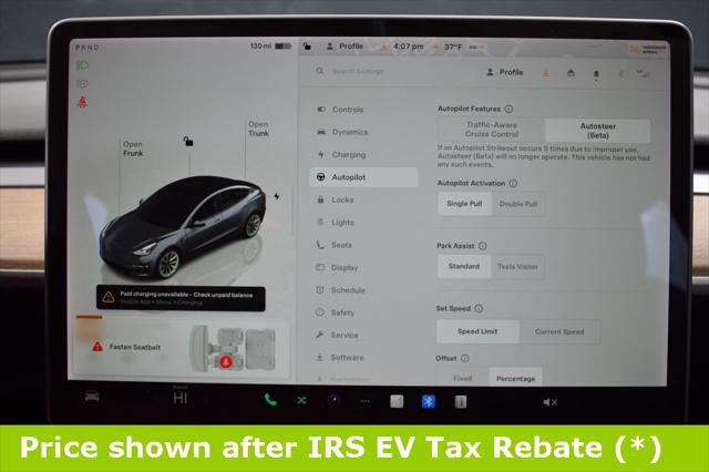 used 2022 Tesla Model 3 car, priced at $15,999