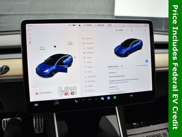 used 2019 Tesla Model 3 car, priced at $15,999