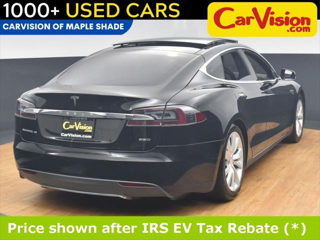 used 2015 Tesla Model S car, priced at $13,999