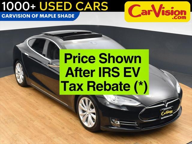 used 2015 Tesla Model S car, priced at $13,999