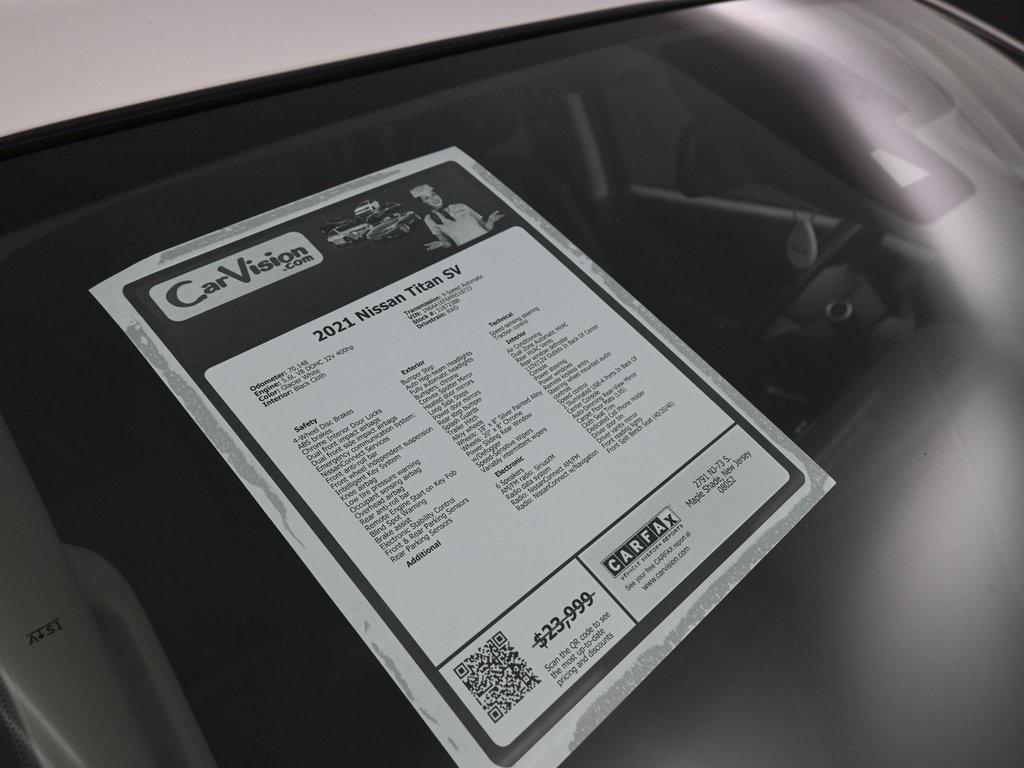 used 2021 Nissan Titan car, priced at $20,499