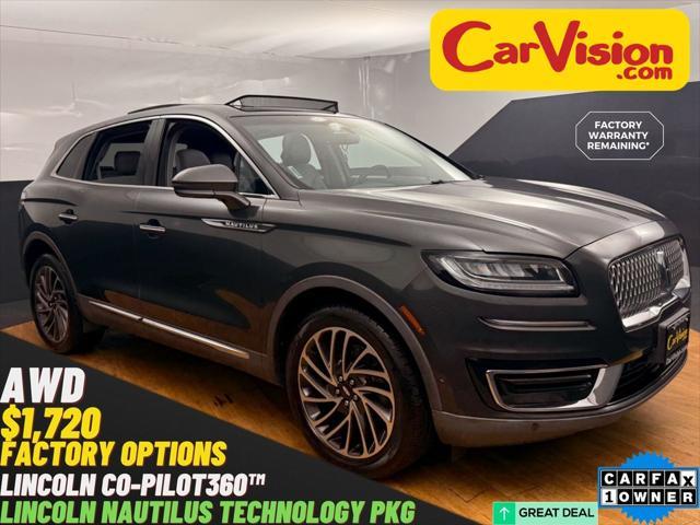 used 2019 Lincoln Nautilus car, priced at $21,499