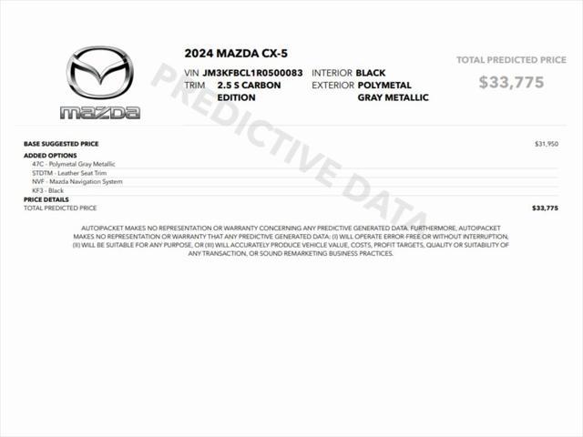 used 2024 Mazda CX-5 car, priced at $25,999