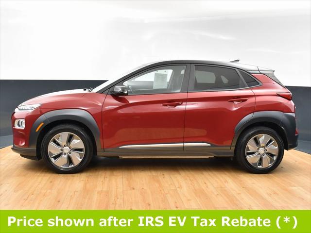 used 2021 Hyundai Kona EV car, priced at $13,999