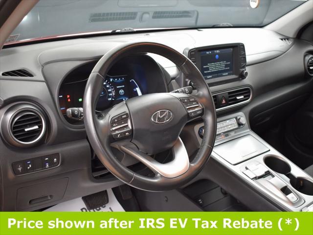 used 2021 Hyundai Kona EV car, priced at $13,999