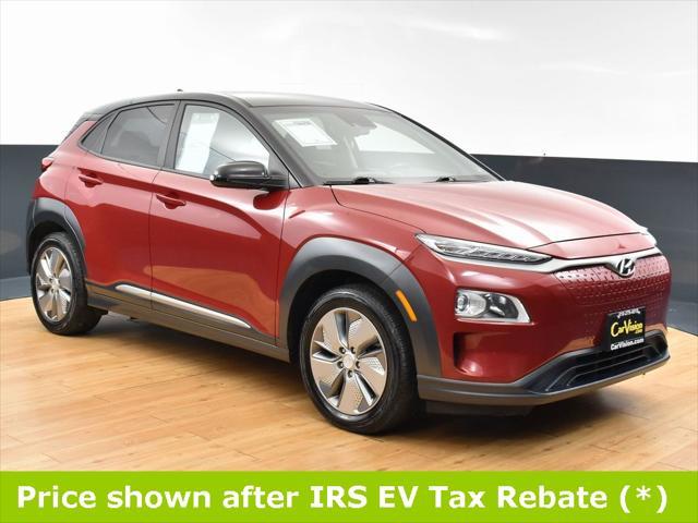 used 2021 Hyundai Kona EV car, priced at $13,999