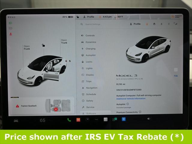 used 2021 Tesla Model 3 car, priced at $17,999