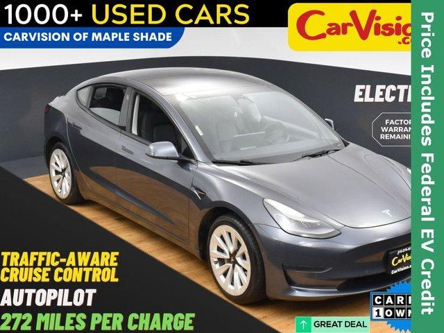 used 2022 Tesla Model 3 car, priced at $17,999