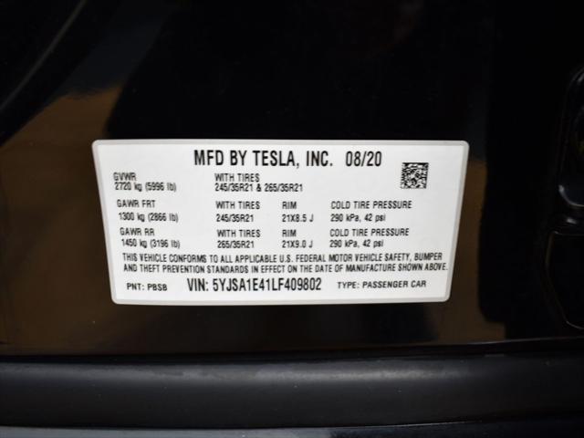 used 2020 Tesla Model S car, priced at $34,999