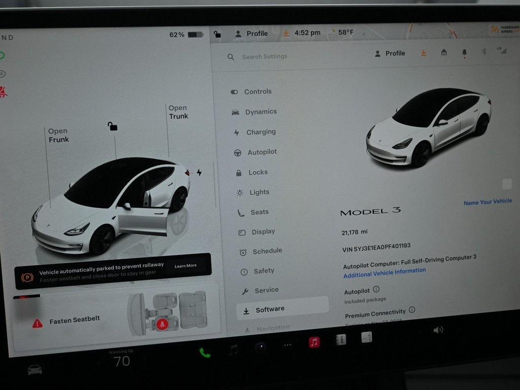 used 2023 Tesla Model 3 car, priced at $22,999