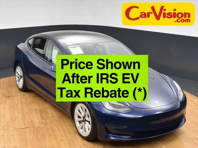 used 2022 Tesla Model 3 car, priced at $14,999