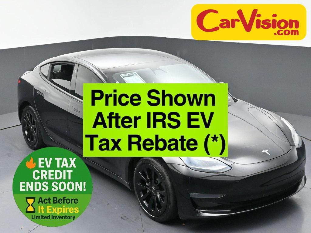 used 2022 Tesla Model 3 car, priced at $18,499