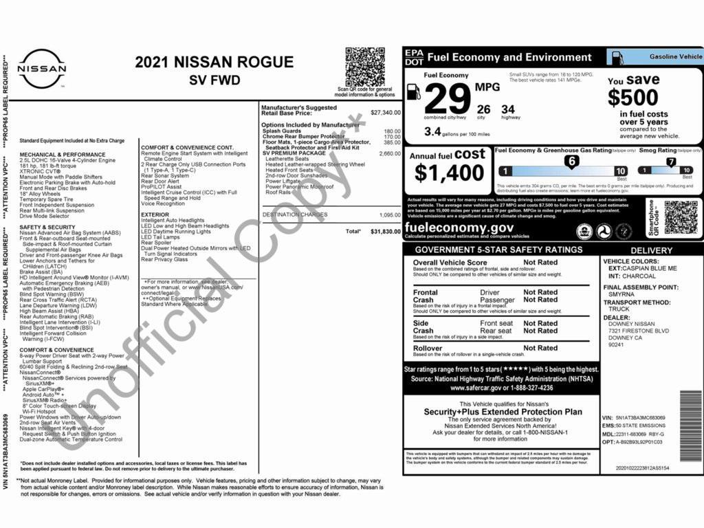 used 2021 Nissan Rogue car, priced at $18,499