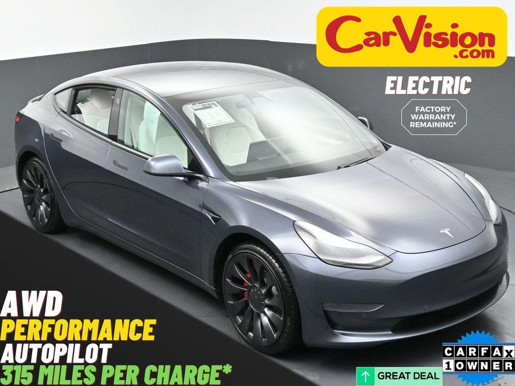used 2021 Tesla Model 3 car, priced at $21,999