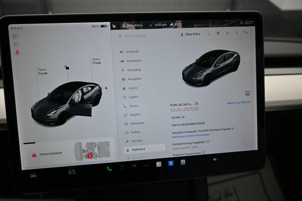 used 2021 Tesla Model 3 car, priced at $21,999