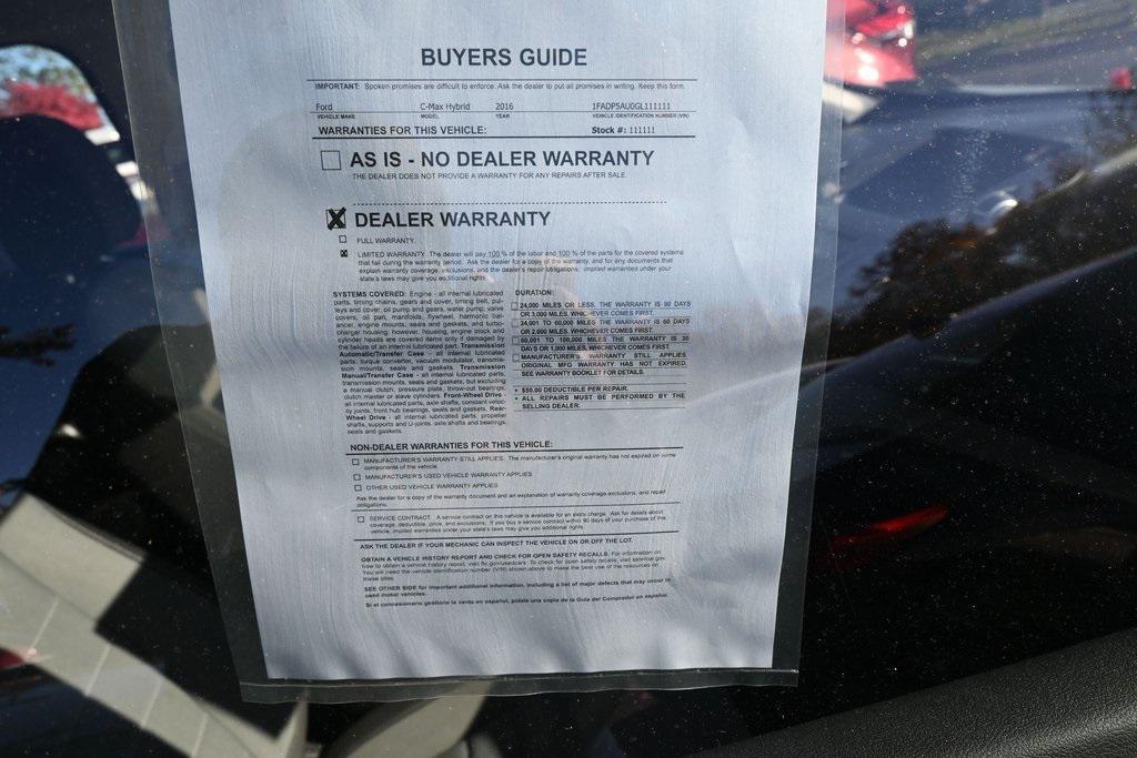 used 2016 Ford C-Max Hybrid car, priced at $9,998