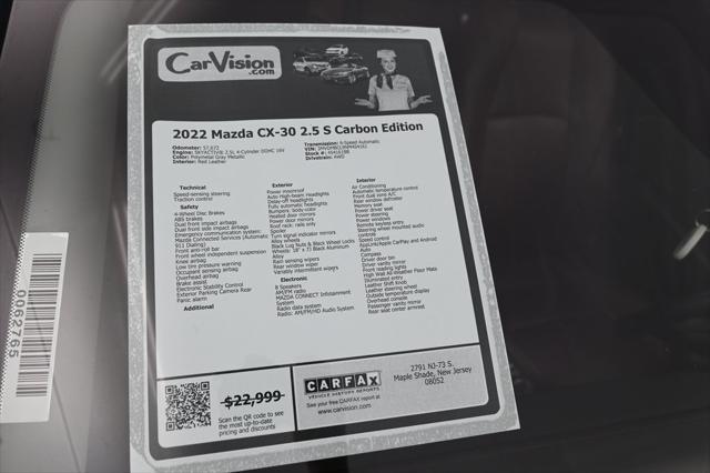 used 2022 Mazda CX-30 car, priced at $20,999