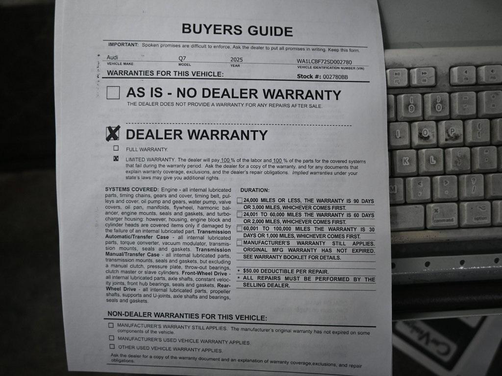 used 2025 Audi Q7 car, priced at $47,999