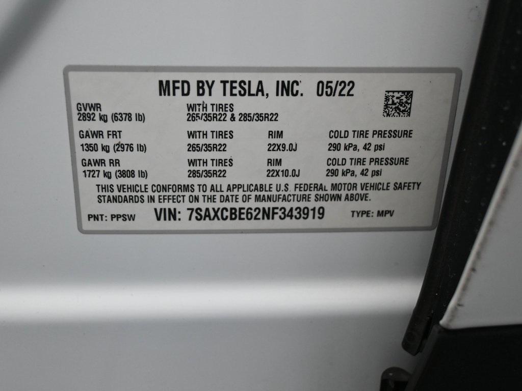 used 2022 Tesla Model X car, priced at $51,999