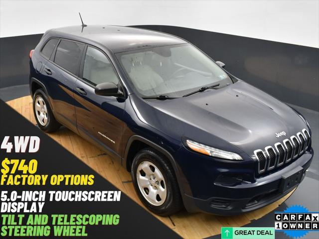 used 2015 Jeep Cherokee car, priced at $13,499