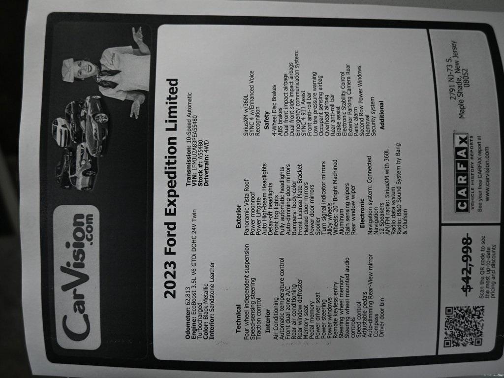 used 2023 Ford Expedition car, priced at $40,999