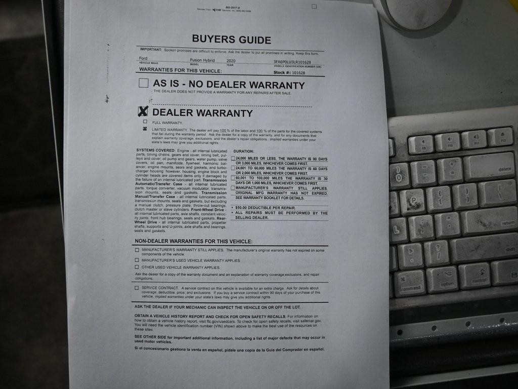 used 2020 Ford Fusion car, priced at $14,499