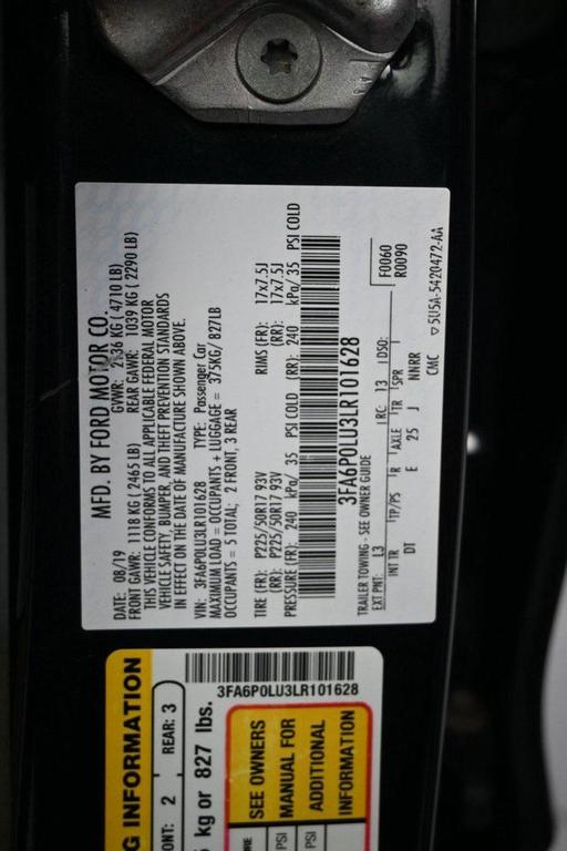 used 2020 Ford Fusion car, priced at $14,499