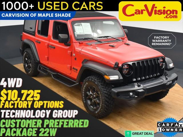 used 2021 Jeep Wrangler car, priced at $25,999