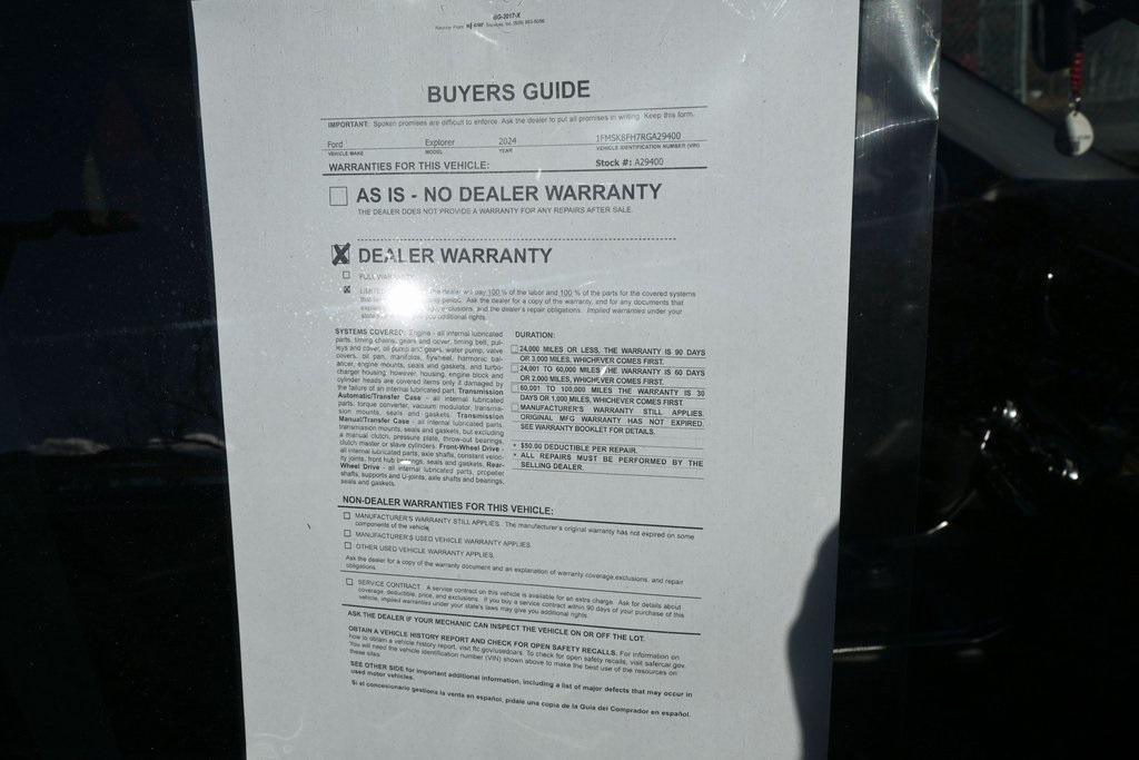 used 2024 Ford Explorer car, priced at $28,499