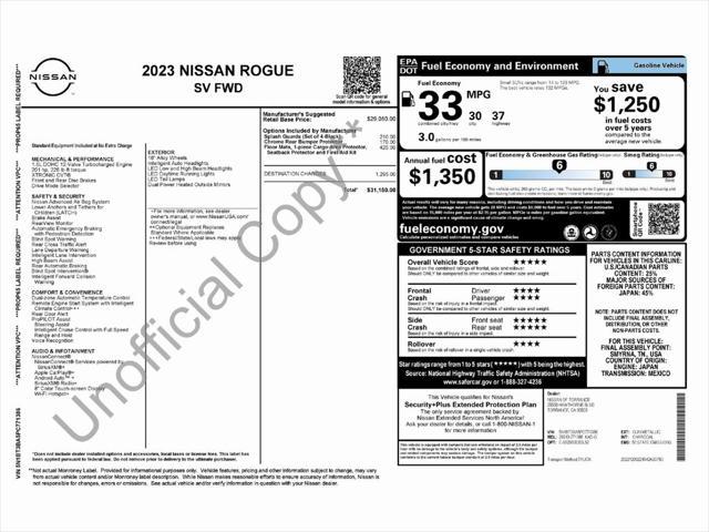 used 2023 Nissan Rogue car, priced at $17,999