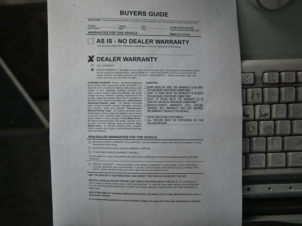 used 2017 Toyota Camry car, priced at $13,299