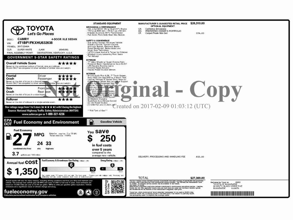 used 2017 Toyota Camry car, priced at $13,299