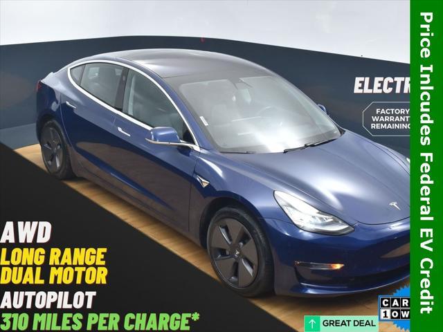 used 2018 Tesla Model 3 car, priced at $14,999