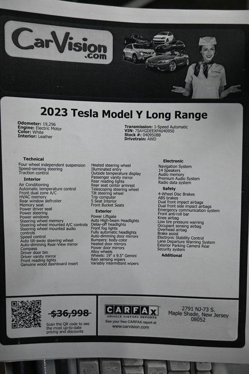 used 2023 Tesla Model Y car, priced at $29,999