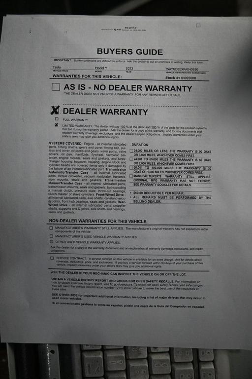 used 2023 Tesla Model Y car, priced at $29,999