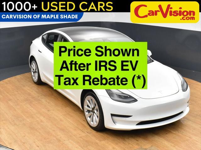 used 2022 Tesla Model 3 car, priced at $17,999