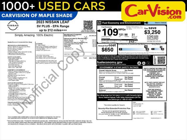 used 2023 Nissan Leaf car, priced at $13,999