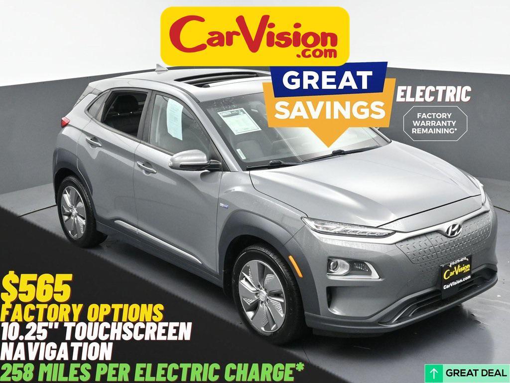 used 2020 Hyundai Kona EV car, priced at $13,999